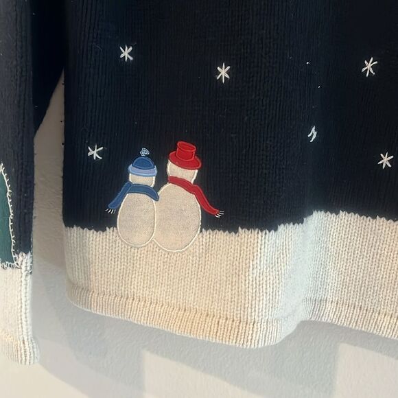 Vintage Holiday Christmas sweater jacket - Picture 6 of 6